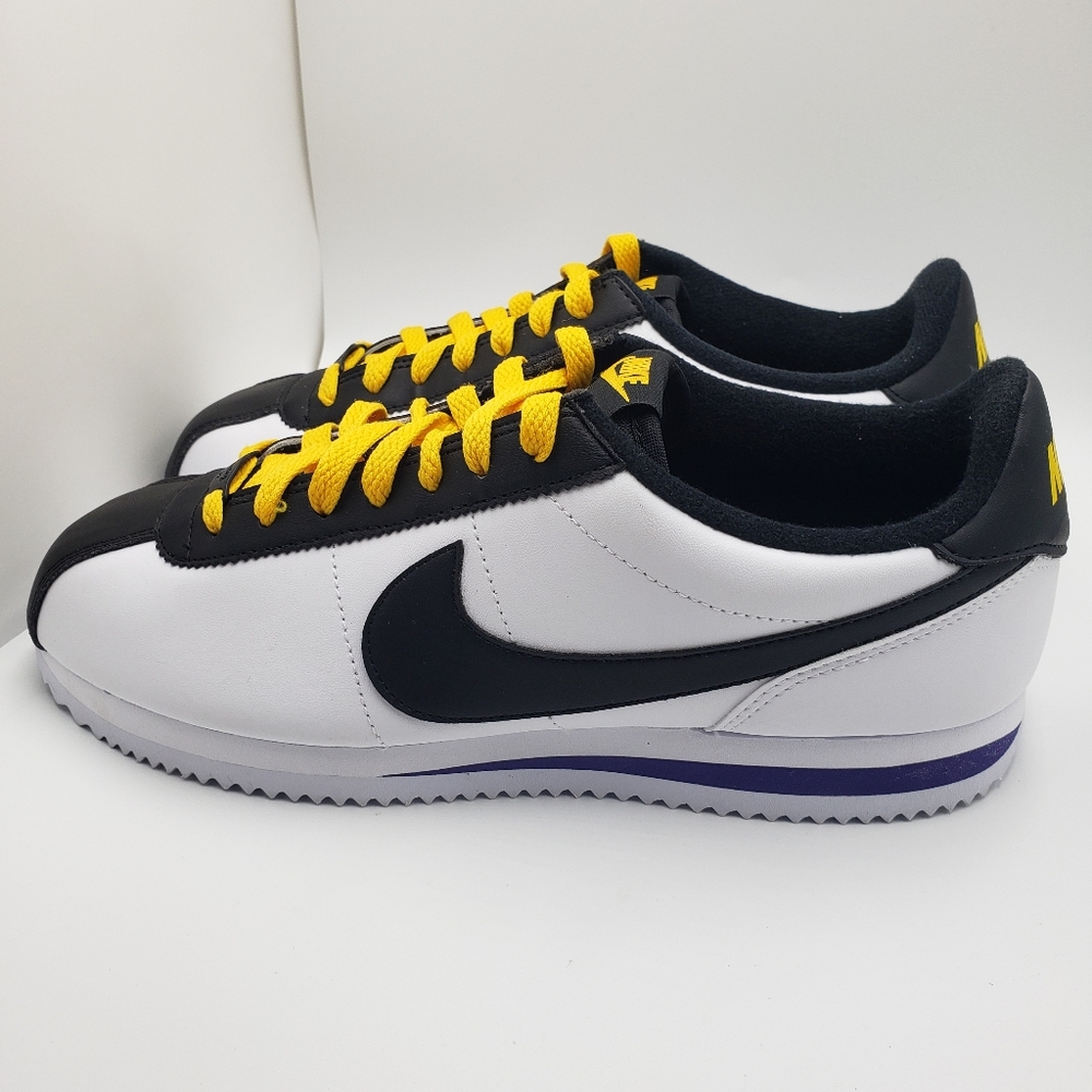 Nike Cortez Basic Leather 'White Black Amarillo'